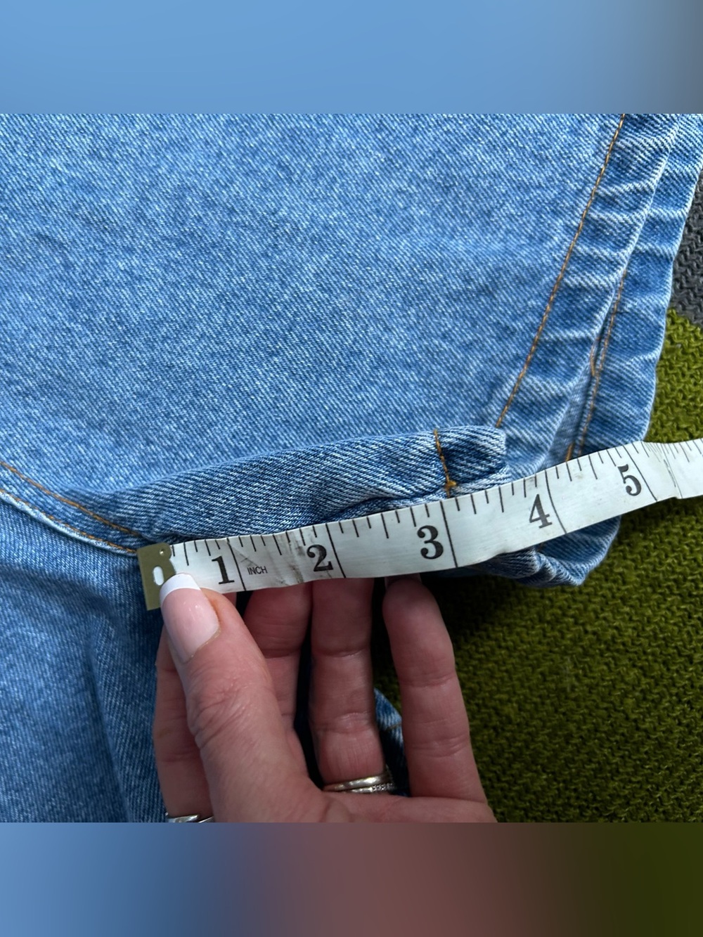 90s Vintage LA Blues Jeans Mom Shorts High Rise SZ 29 - Picture 8 of 11